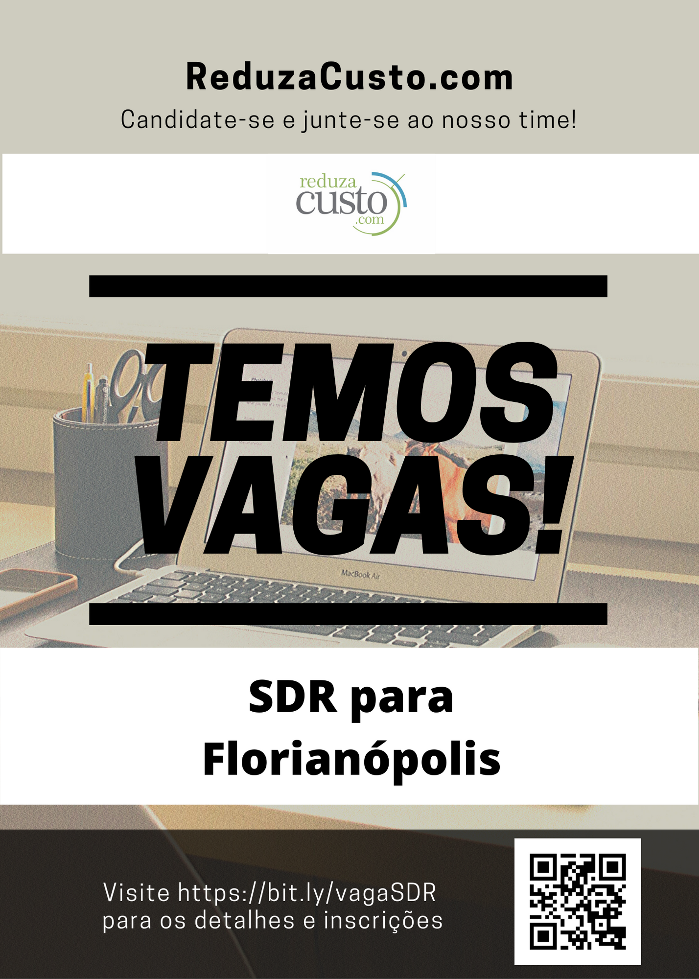 Vagas para SDR na ReduzaCusto.com